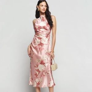 Reformation Casette Silk Dress Size 2